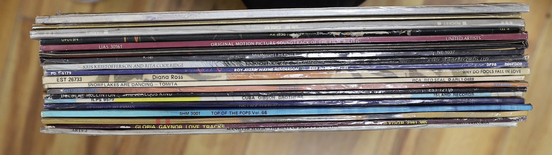 A quantity of vinyl albums and singles